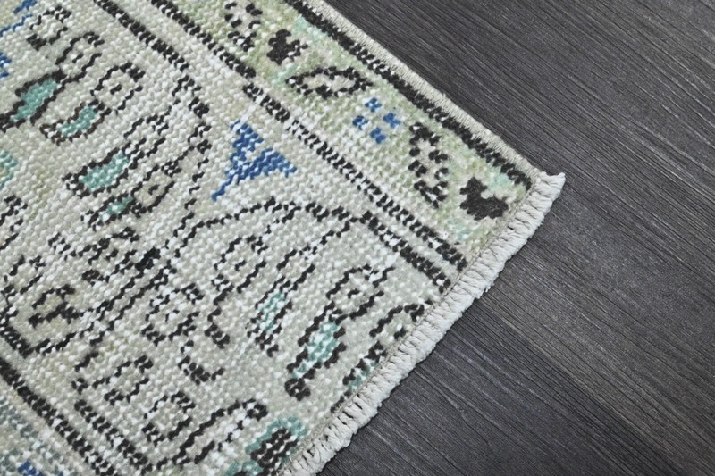 Oushak Turkish Doormat Rug 2x4 BEIGE Vintage Anatolian Handmade Small Kilim Rug gallery