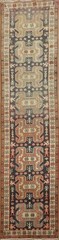 Traditional Narrow Runner Rug Handmade with Bold and Intricate Patterns 2×10