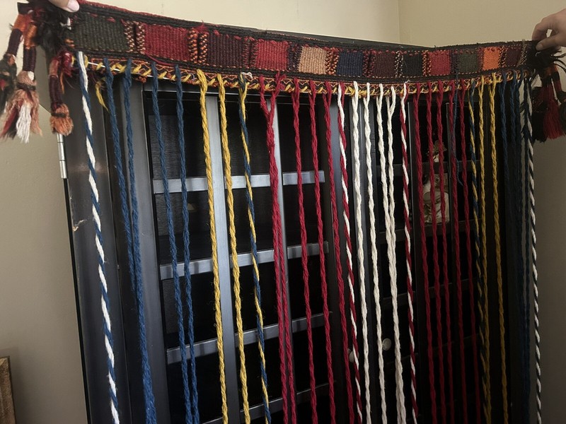 Middle Eastern Kapanuk woven Wool Wall Rug handmade gallery