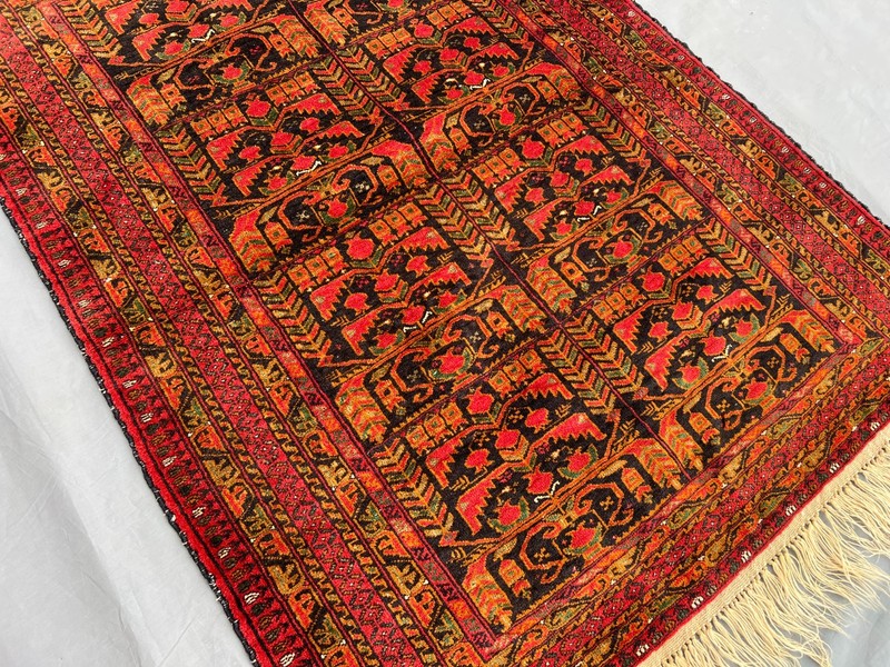 Afghan Baluchi Tree of Life Rug 2.10x3.9 ft – Soft Pile Oriental Tribal Baho Rug gallery