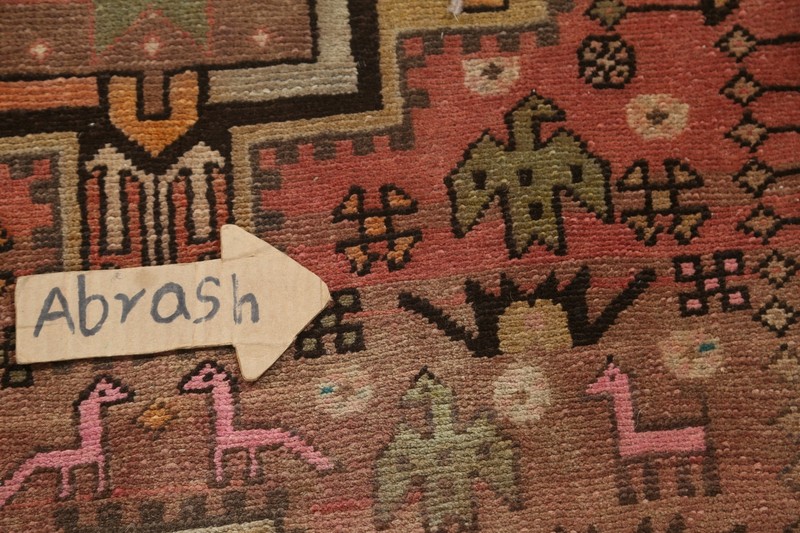 MEMORIAL DEAL Antique Traditional Tribal Geometric Runner Rug Wool Handmade 4x11 gallery