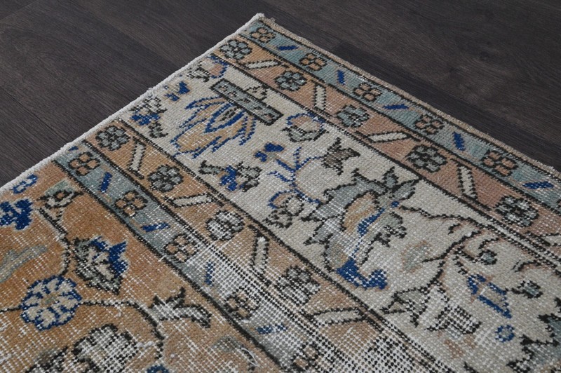 Oushak 7x7,Turkish Rug,vintage,anatolian,ORANGE,kilim,Bohemian,handmade,wool gallery