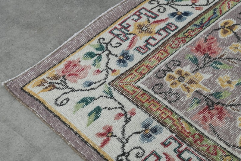 5x9 ft rugs, antique turkish carpet vintage oushak rug hand-knotted wool rug,21 gallery