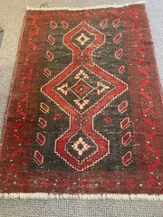 Vintage Afghani Wool Rug