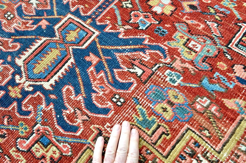 GORGEOUS ANTIQUE SERAPI HERIZ REGION RUG 10.5'' X 7,6'' gallery