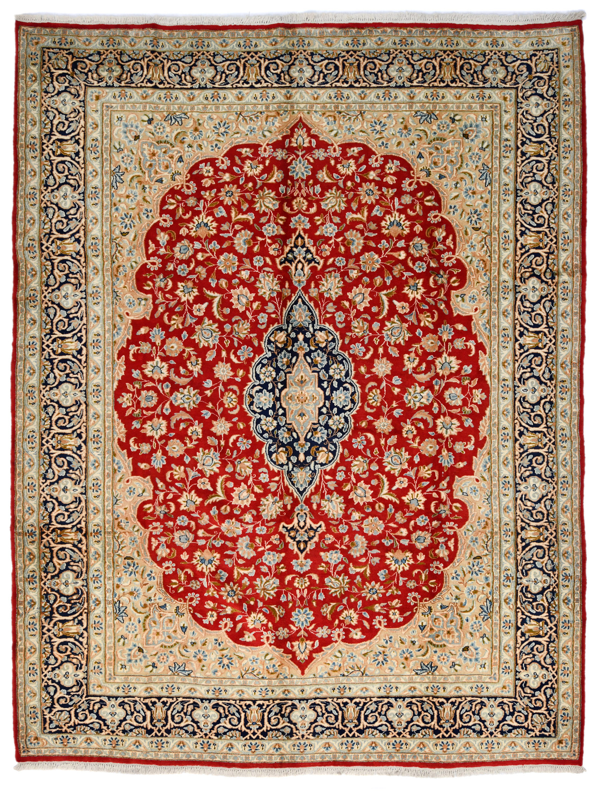 9X12 ft One-of-a-Kind Red Oriental Rug Classic Floral Style Bedroom Decor Carpet gallery