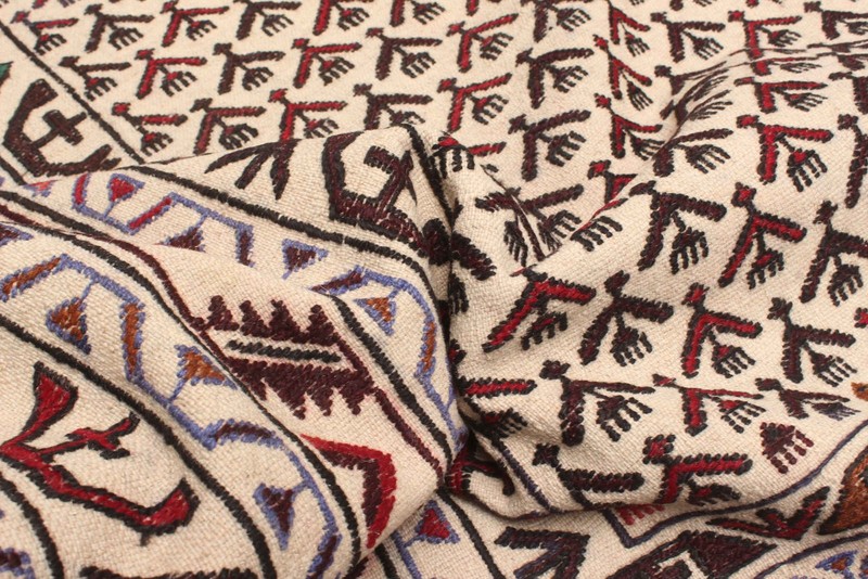 Vintage Hand Woven Area Rug 4'3" x 6'1" Traditional Wool Oriental Carpet gallery