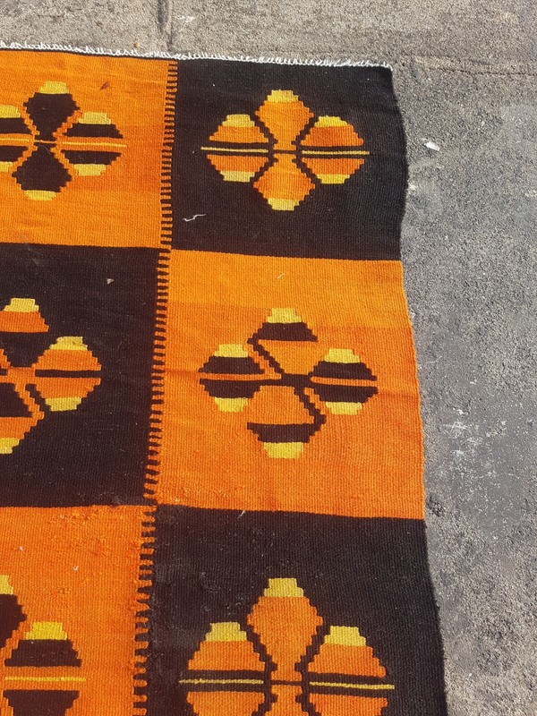 Vintage Handmade Traditional Beautiful Moroccan Kilim Floor Rug Carpet 176x66 cm gallery