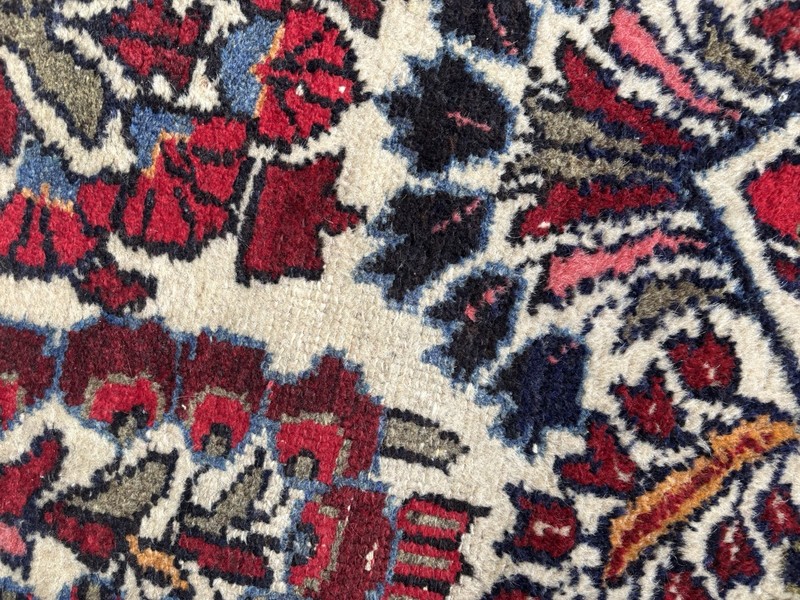 VINTAGE PERSIAN Floral RUG 4' 3” X 2' 6” gallery