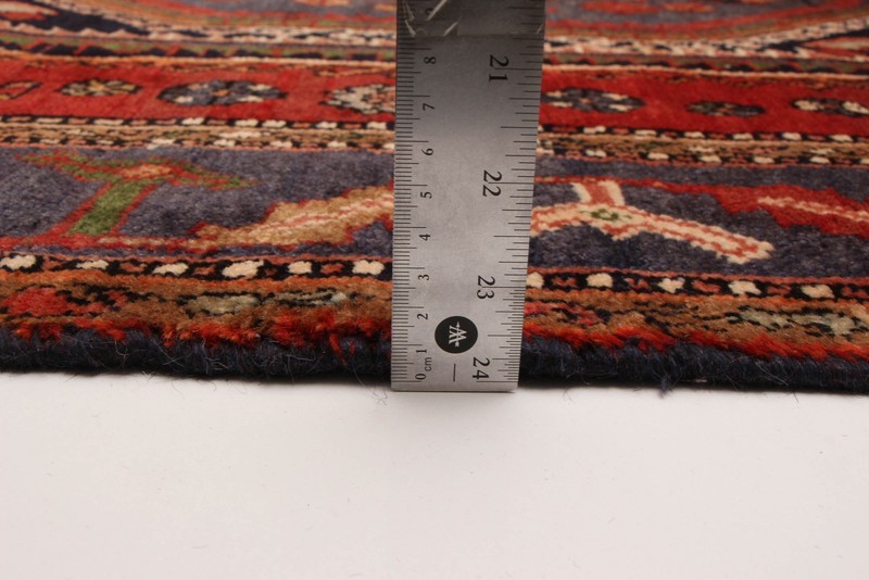 Vintage 3'10" x 5'5" Traditional Hand Knotted Vegetable Dye Wool Area Rug gallery