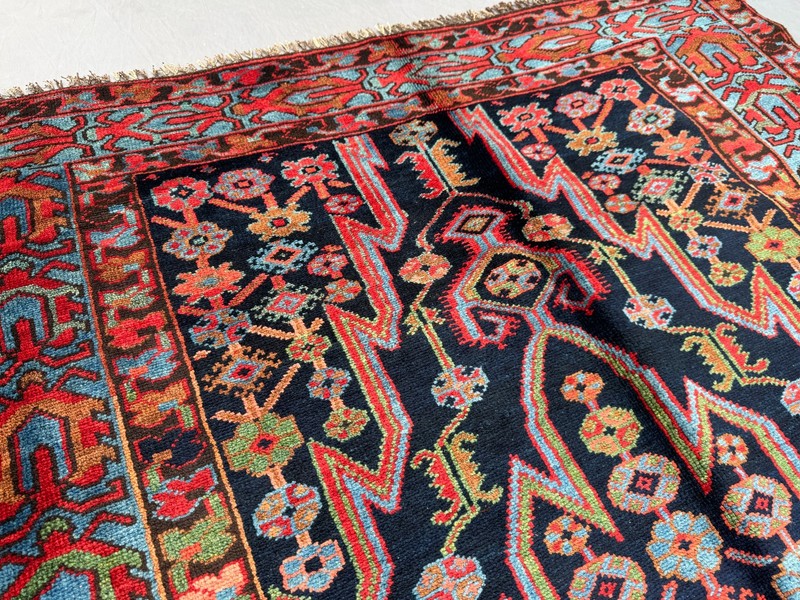 4'8x7'1 ft Antique Turkish Caucasian Rug, Rare 1900s Hand-Knotted Medallion Rug gallery
