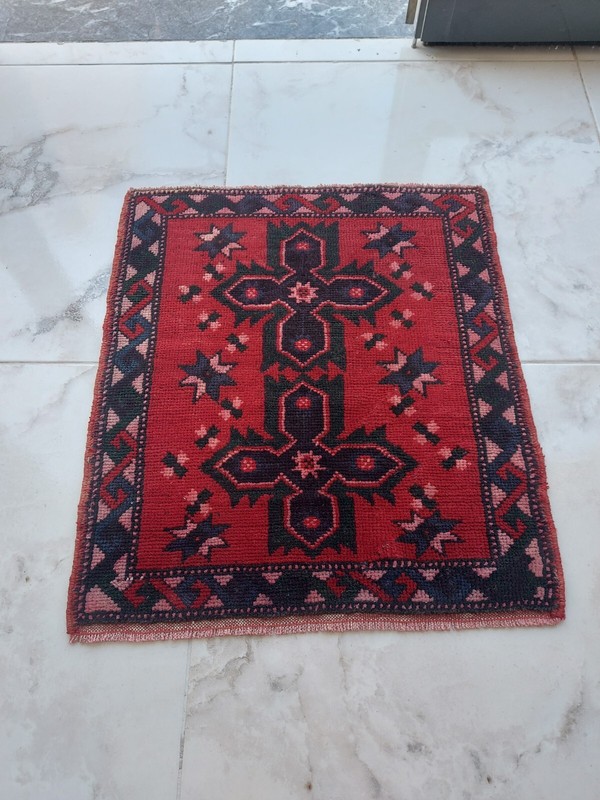 Antique Red Green Rug Home Decor Cushion Rug Handmade Rug Carpet Beautiful Rug gallery