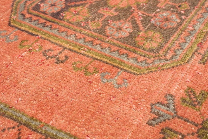 Vintage Hand-knotted Runner Rug 4'1" x 10'11" Traditional Oriental Wool Carpet gallery