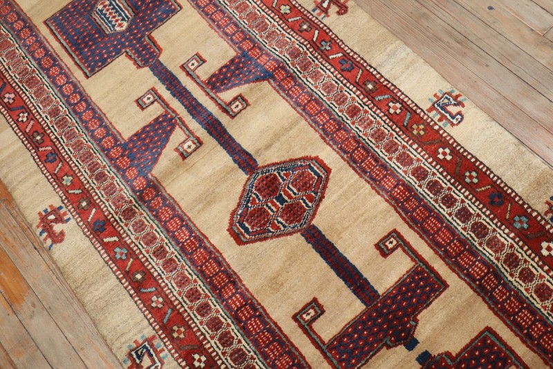 Antique Bakhshaish Camel Hair Rug 3'1''x16'9'' gallery