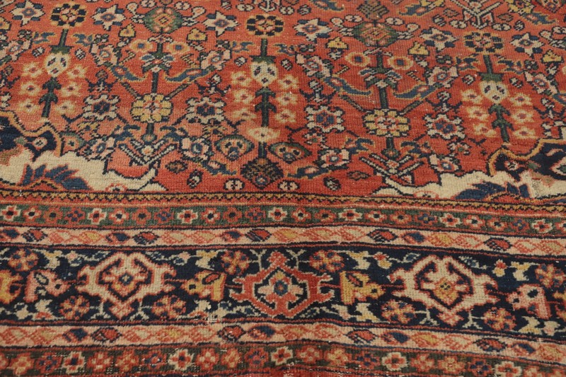 Pre-1900 Vegetable Dye Traditional Handmade Room Size Rug Antique Carpet 8x12 gallery