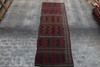 Vintage Afghan Hand-knotted 11'4''x4'1'' ft Traditional Wool Rug gallery