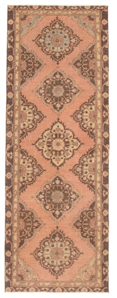 Traditional Vintage Hand-Knotted Area Rug 4'5" x 12'5" Oriental Wool Carpet