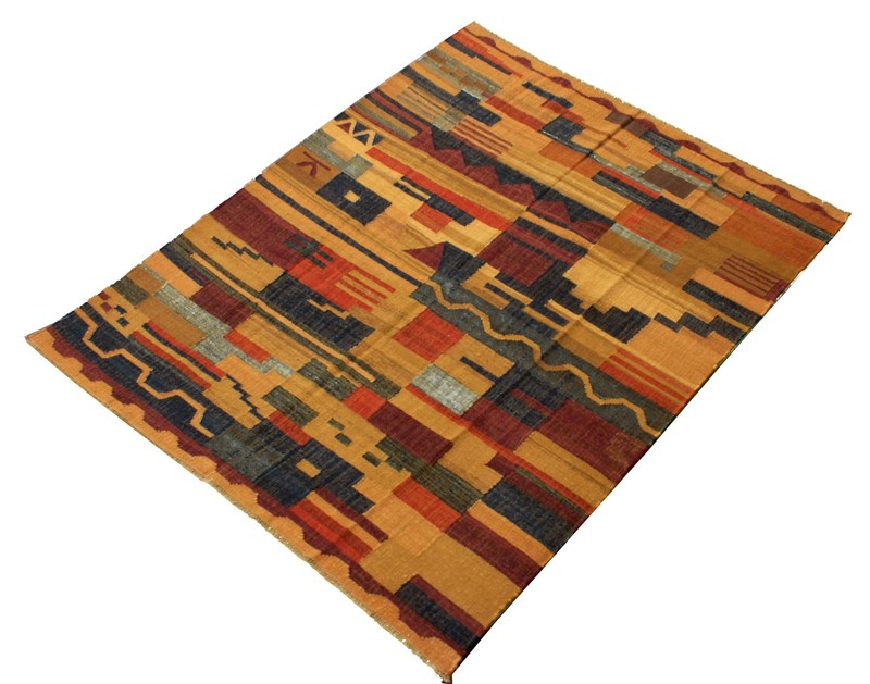 Vintage Hand Woven Area Rug 8'2" x 9'4" Traditional Wool Oriental Carpet gallery