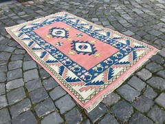 Handmade Rug Turkish Area Rug Vintage Rug Oushak Rug Antique Rug Bohemian Rug