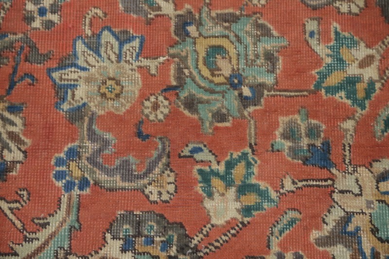 Floral Traditional Rust Wool Hand-knotted Living Room Rug Vintage Carpet 6x10 gallery