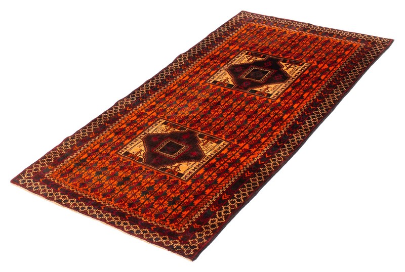 Traditional Vintage Hand-Knotted Area Rug 3'8" x 7'1" Oriental Wool Carpet gallery