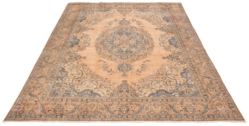Vintage Hand-Knotted Area Rug 9'7" x 12'6" Traditional Oriental Wool Carpet gallery