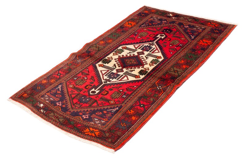 Vintage Hand-Knotted Area Rug 4'1" x 7'1" Traditional Oriental Wool Carpet gallery