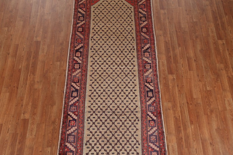 Geometric Handmade 10 ft Runner Rug 4x10 Vintage Tribal Traditional Wool Carpet gallery