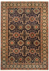 Patina 136×96 cm Oriental Hand Knotted Rug Carpet Night Blue