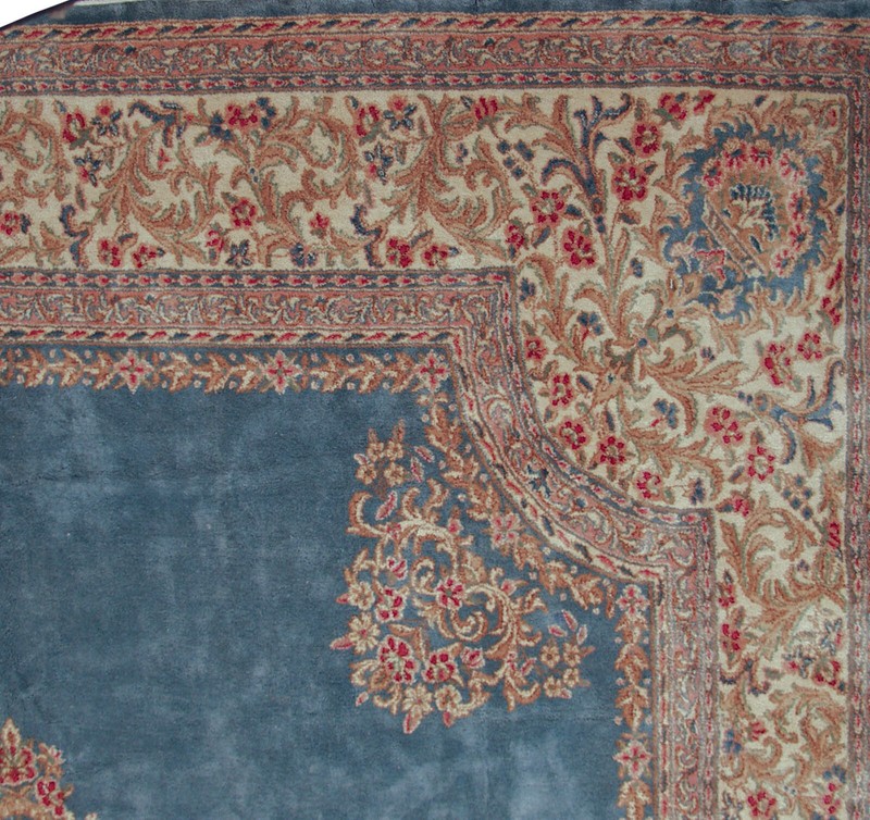 RRA 12x16 True Oriental Rug Medallion design Lt Blue Carpet 12234 gallery