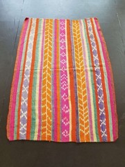 Fine Vintage Traditional Hand Made Oriental Wool Multicolor Kilim 161x115cm