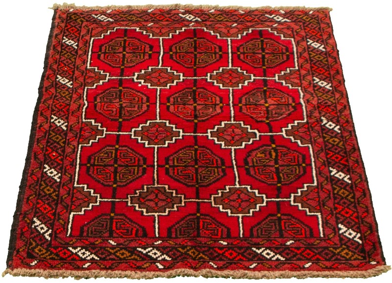 Vintage 3'5" x 5'5" Traditional Hand Knotted Vegetable Dye Wool Area Rug gallery