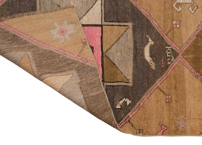 2'5" x 7'3" | 73 x 220 cm, Vintage Turkish Wool Rug, Handwoven Hallway Runner gallery