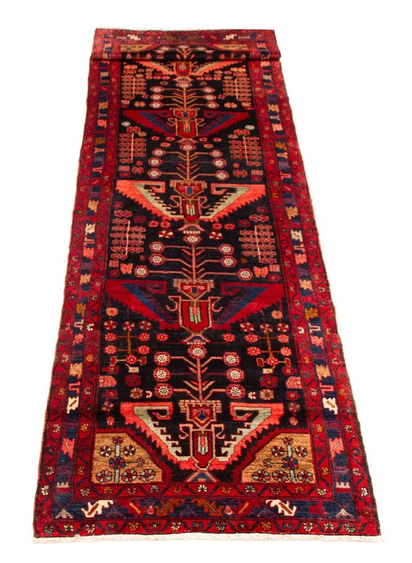 Vintage Hand-knotted Runner Rug 3'5" x 16'7" Traditional Oriental Wool Carpet gallery