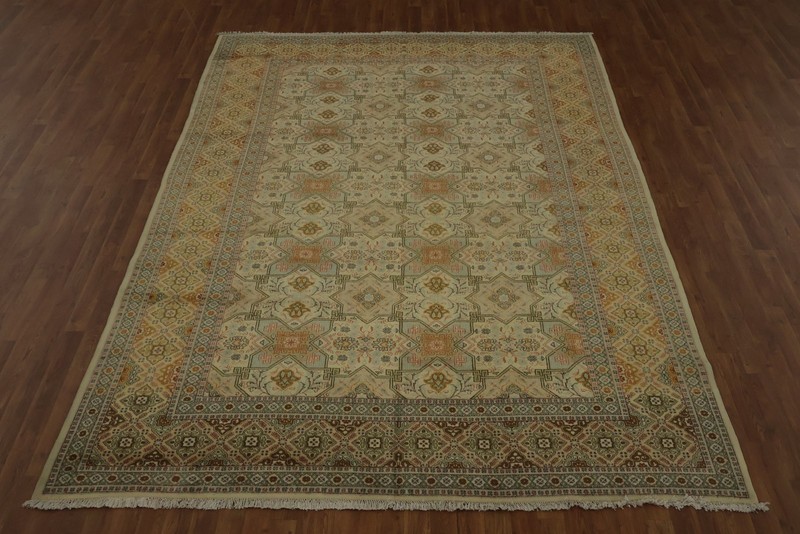 Timeless Elegance Handmade Area Rug 8x11 in Warm Tones Home Decor Room Size Rug gallery
