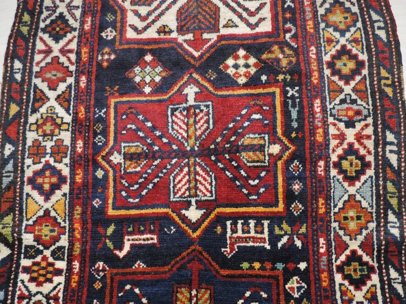 4x8ft. Handmade Quasqui Caucasian Wool Runner gallery