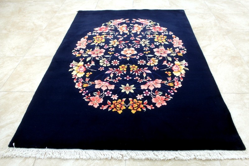 4X6 EXQUISITE MINT 200+KPSI HAND KNOTTED VEGETABLE DYE FLORAL CHINESE WOOL RUG gallery