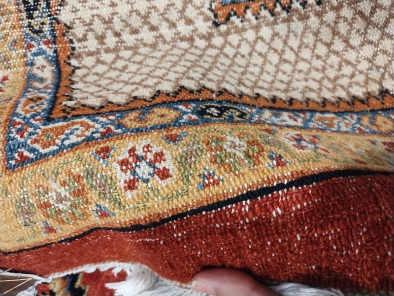 Stunning Rare Antique Hand Knotted Medallions Rug c.1900 (6 x 8) Bijar Mobasheri gallery