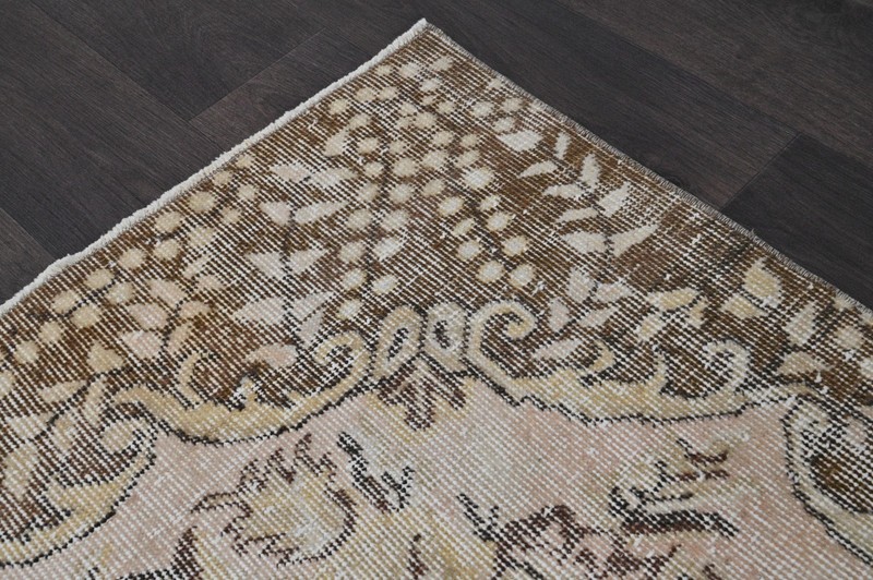 Oushak Turkish Vintage Rug 5x9 Kilim Rug Anatolian Handmade Boho Decor BEIGE gallery
