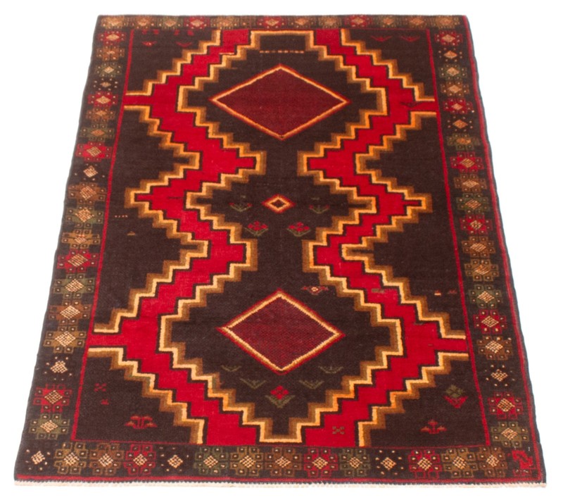 Vintage 3'4" x 5'10" Traditional Hand Knotted Vegetable Dye Wool Area Rug gallery