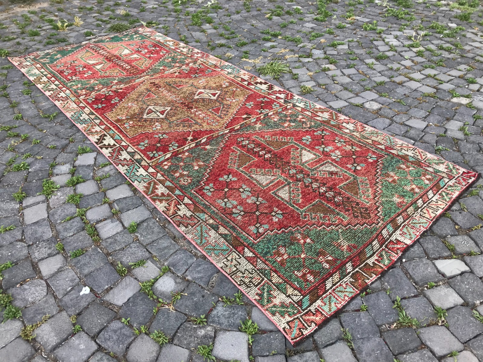 Handmade Rug Turkish Area Rug Vintage Rug Oushak Rug Antique Rug Bohemian Rug gallery