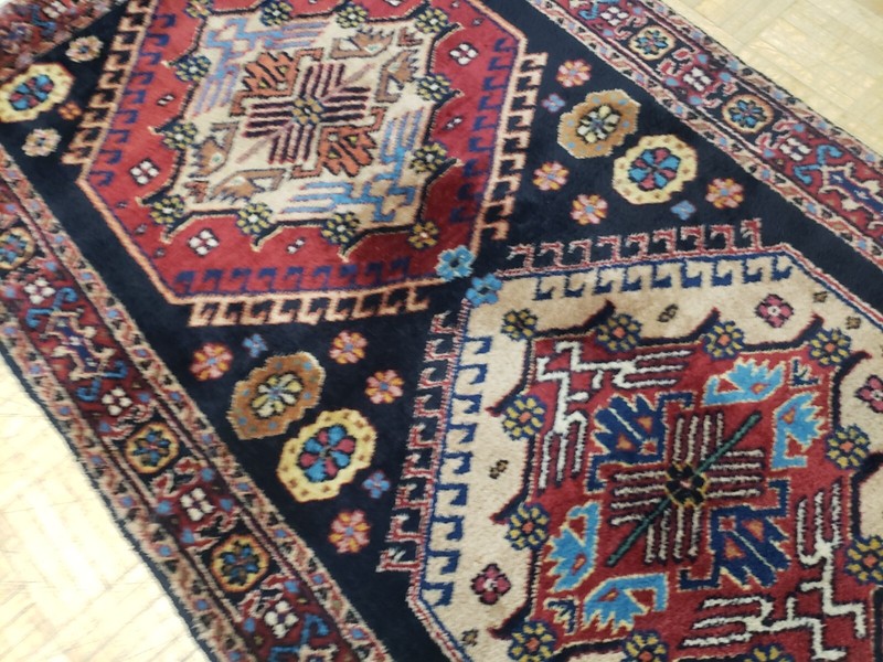 3x5 TURKISH KAZAK KARAJEH VINTAGE AUTHENTIC HAND WOVEN 100% WOOL ORIENTAL RUG gallery