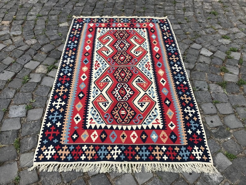 Handmade Rug Turkish Area Rug Vintage Rug Oushak Rug Antique Rug Bohemian Rug gallery