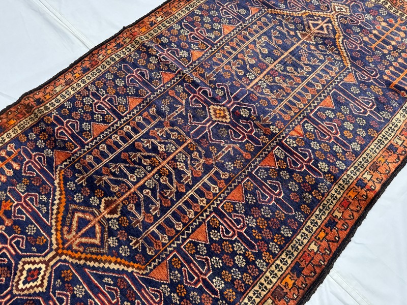 4x6 Ft Antique Afghan Hand Knotted Wool Rug Tribal Oriental Baluchi Area Carpet gallery