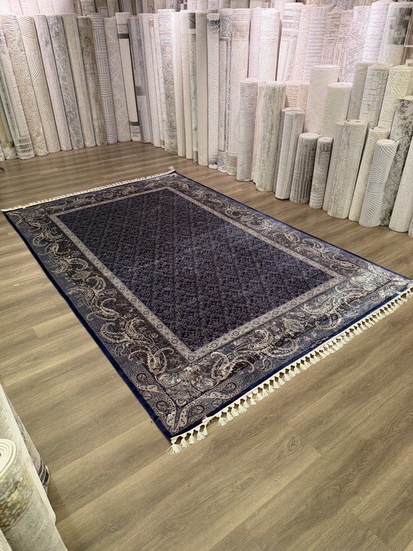 Turkish Pure Silk Rug 7x10 FT Machine Made Luxury Oriental Carpet Handmade Fring gallery
