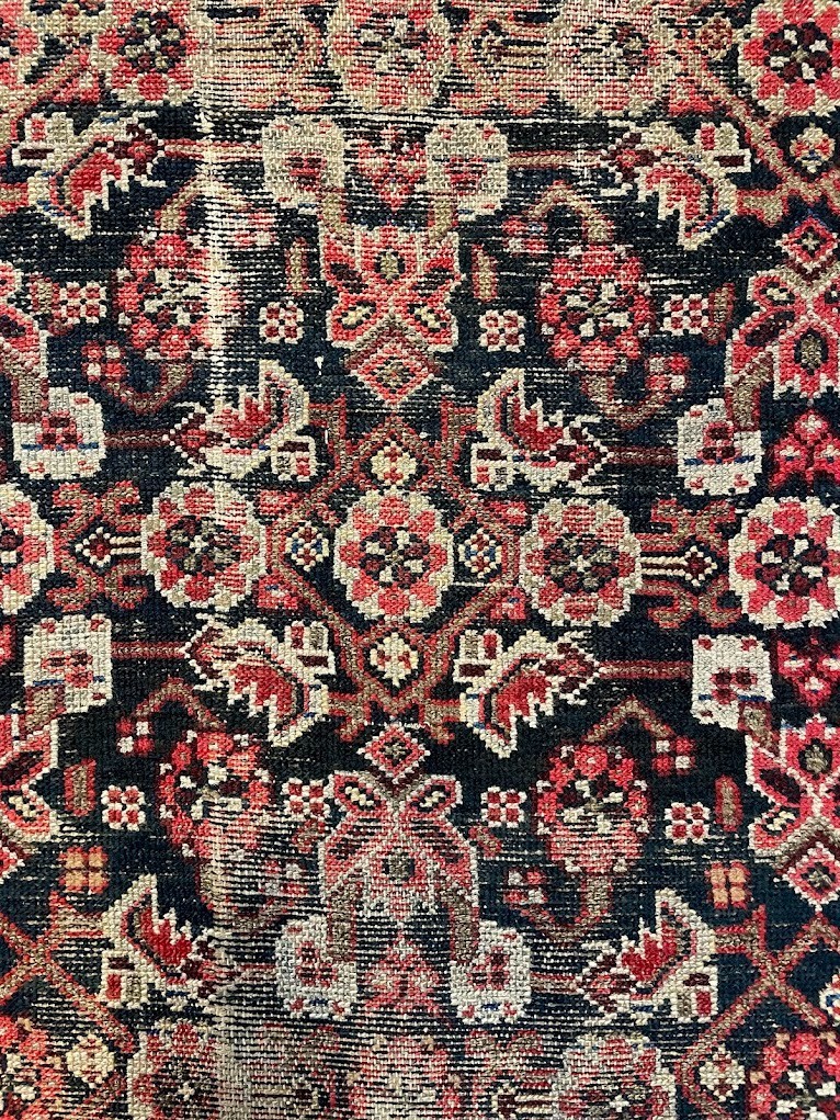 Antique Bijar Runner Handwoven Rug 2'7 x 9'8 gallery