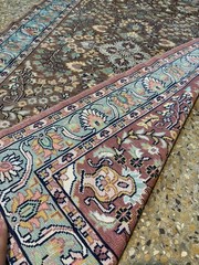 COLLECTORS ITEM Vintage Stunning Natural Silk Fine Quality Turkish Hereke Carpet