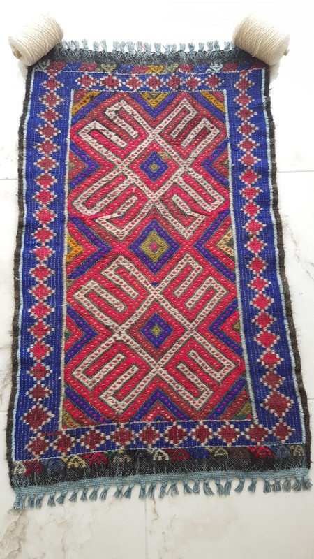 Area Antique Kilim Rug Anatolian Handmade Blue Rug Traditional Kitchen Decor Rug gallery