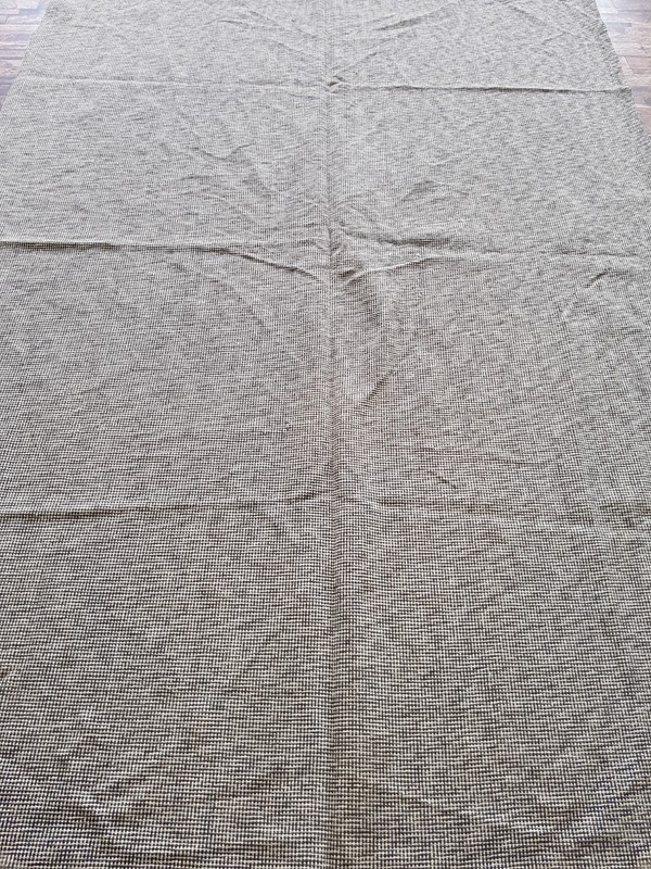 Vintage Handmade Scotland Plain Weave Traditional Wool Kilim Rug 223x154 cm gallery