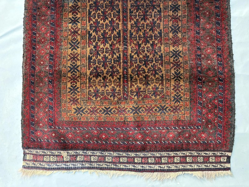 3x5 Tan Antique Baluchi Afghan Kilim Rug Handwoven Wool Tribal Nursery Nomadic gallery